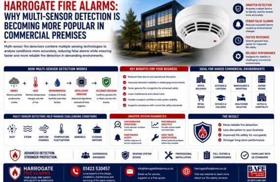 Harrogate Fire Alarms: Why Multi-Sensor Detection Is Becoming More Popular In Commercial Premises