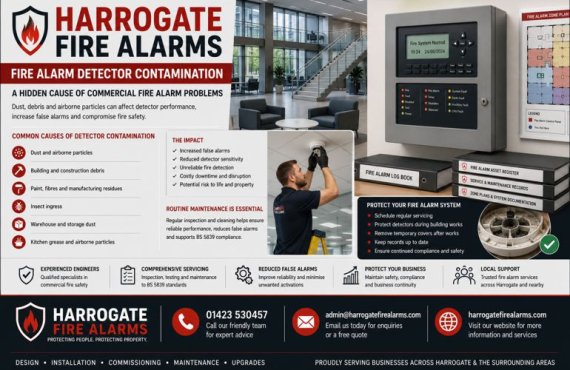 Harrogate Fire Alarm Detector Contamination – A Hidden Cause of Commercial Fire Alarm Problems