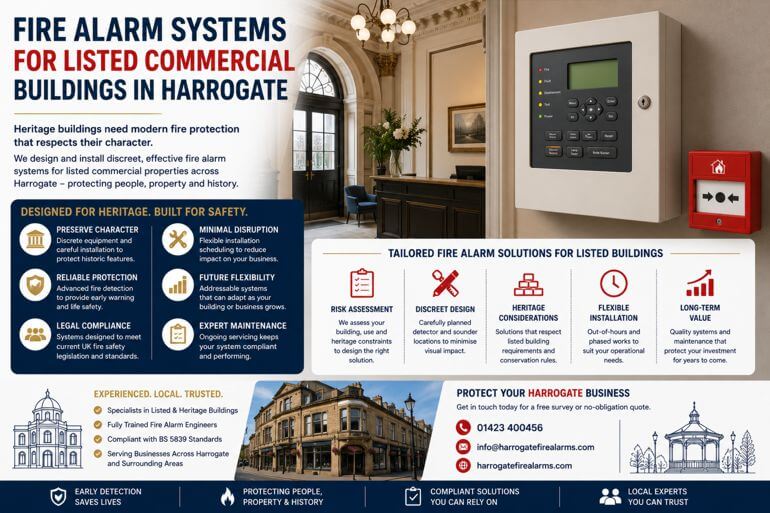 Fire Alarm Systems for Listed Commercial Buildings in Harrogate